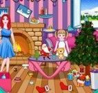 Barbie limpar casa de natal