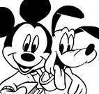 Pintar Pluto e Mickey