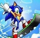 Mario x Sonic snowboard