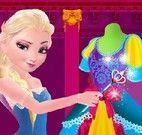 Elsa fazer vestido