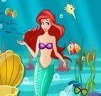 Ariel limpar fundo do mar