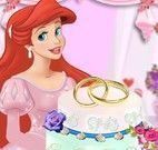 Ariel decorar bolo do noivado