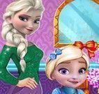 Elsa cuidar da menina