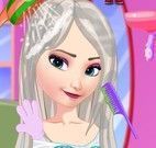 Lavar cabelo da Elsa