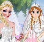 Vestir Anna e Elsa noiva