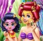 Ariel e filha no spa
