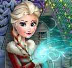 Elsa achar objetos de natal