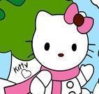 Pintar Hello Kitty natal