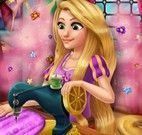 Rapunzel costurar vestido