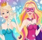 Super Barbie e princesas show do rock