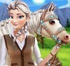 Elsa cuidar da fazenda