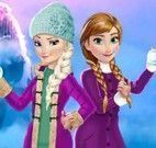Irmãs Frozen roupas da neve
