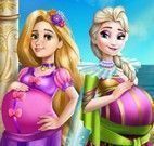 Rapunzel e  Elsa grávidas