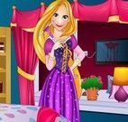 Rapunzel limpar e arrumar quarto