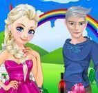 Elsa e Jack piquenique romântico