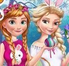 Elsa e Anna roupas da páscoa
