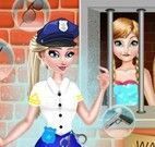 Elsa roupas de polícia