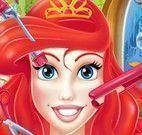 Princesa Ariel cuidar do cabelo
