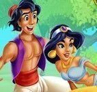 Aladdin e Jasmine beijar