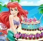 Ariel decorar bolo de aniversário