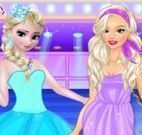 Elsa e Barbie modelos