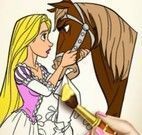 Pintar livro da Rapunzel