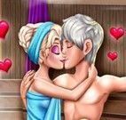Elsa e Jack na sauna
