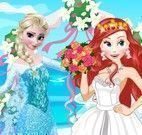 Noivas Elsa e Ariel