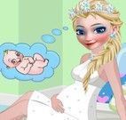 Vestir e maquiar Elsa grávida