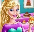 Barbie limpar casa dos doces