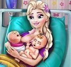 Elsa grávida de  gêmeos