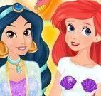 Jasmine e Ariel maquiar e vestir