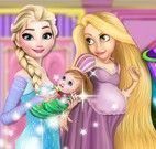 Elsa e Rapunzel decorar quarto do bebê