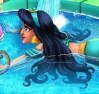 Jasmine banho de piscina