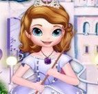 Princesa Sofia limpar castelo