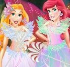 Princesas fadas Ariel e Rapunzel