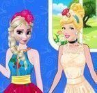 Elsa e Cinderela moda