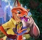 Judy e Nick beijos