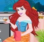 Princesa Ariel limpar cozinha