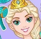 Princesa Elsa cabeleireiro e maquiagem