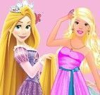 Vestir Barbie amiga das princesas