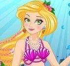 Rapunzel e Ariel sereias moda