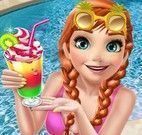 Anna na piscina