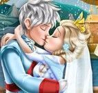 Elsa e Jack beijo dos noivos