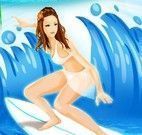 Garota surfista aventuras