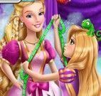 Rapunzel fazer vestido da Barbie