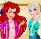 Vestir amigas Ariel e Elsa