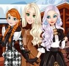 Anna e amigas roupas de inverno
