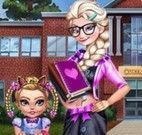 Elsa e irmã roupas da escola
