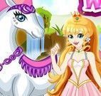Princesa e o cavalo vestir